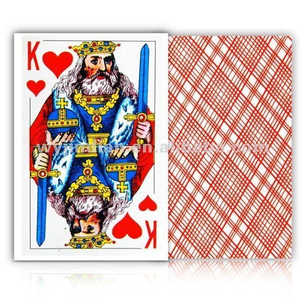 Открытка из игральных карт Открытка из игральных карт
