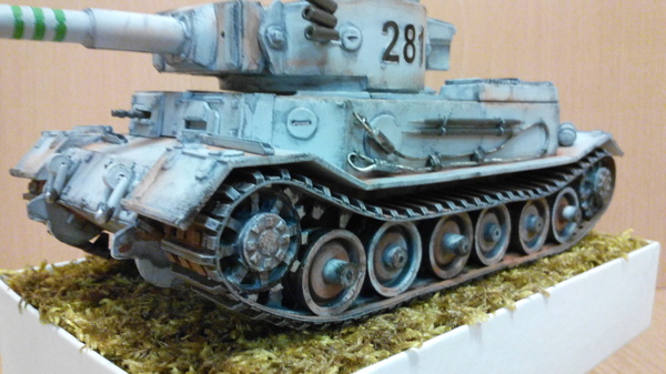 Танк из картона. PzKpfw VI Tiger (P).100% самопил. papercraft, модели танков из бумаги, модели из картона, длиннопост
