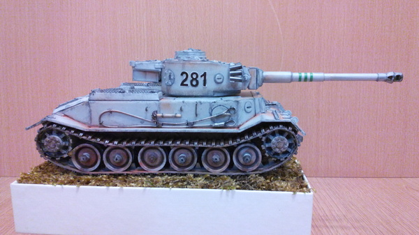 Танк из картона. PzKpfw VI Tiger (P).100% самопил. papercraft, модели танков из бумаги, модели из картона, длиннопост