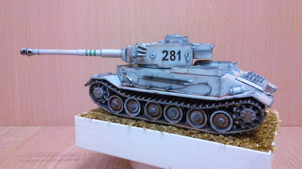 Танк из картона. PzKpfw VI Tiger (P).100% самопил. papercraft, модели танков из бумаги, модели из картона, длиннопост