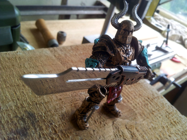 У меня очень маленький меч длиннопост, медь, нож, миниатюра, своими руками, меч, ручная работа, рукоделие с процессом