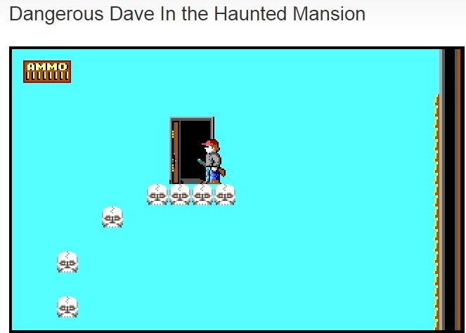 Игру dangerous dave in the haunted mansion remake