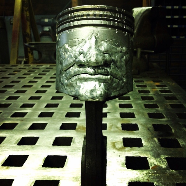 Piston sculpture - Piston, Welding, With your own hands, Longpost