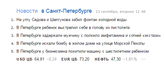 Коммунальщики в этом списке даже как-то оптимистично смотрятся... - Новости, Яндекс, Санкт-Петербург