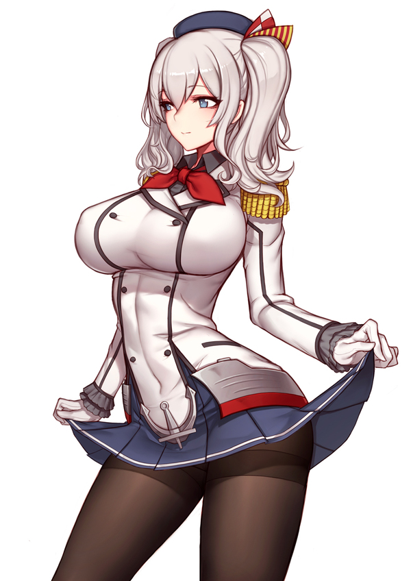 Anime art - Anime Art, Аниме, Kantai Collection, Kashima, Колготки