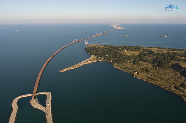 THE CREATION OF AUXILIARY INFRASTRUCTURE FOR THE CONSTRUCTION OF THE CRIMEAN BRIDGE IS COMPLETED - Kerch bridge, Bridge, Crimea, Russia, Building, Text, Longpost, Crimean bridge