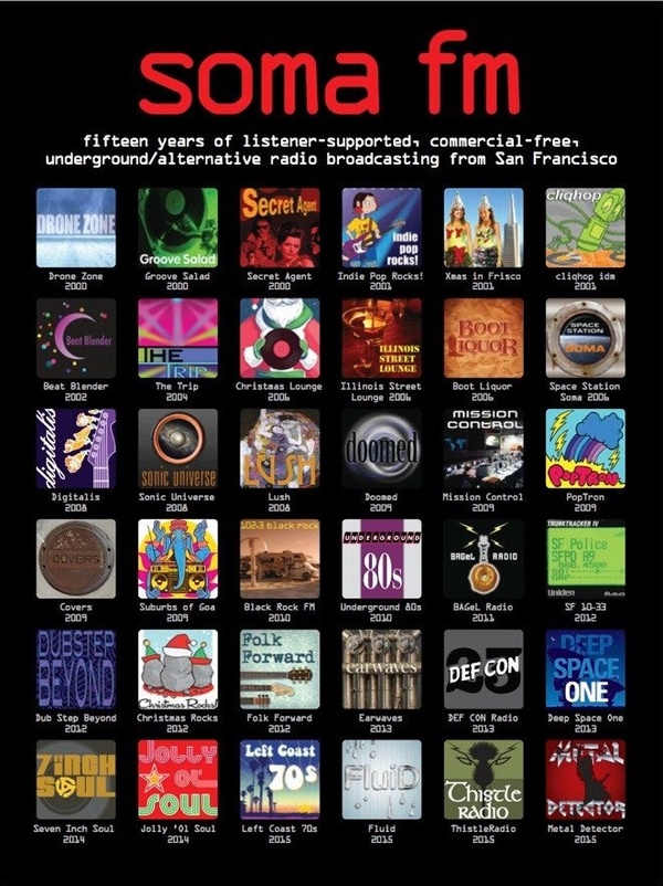 Soma FM Somafm, Радио, Музыка, США, Burning Man, Длиннопост