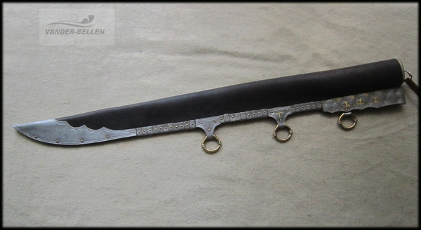 Scramasax - My, , Knife, Handmade, Reconstruction, Leather, 18+, 