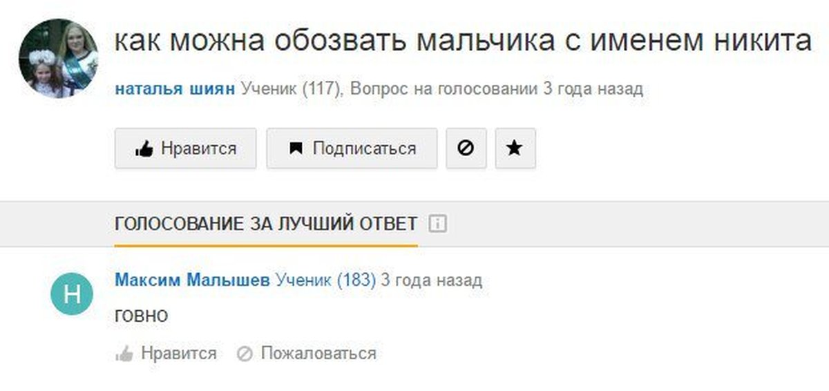 С именем никита