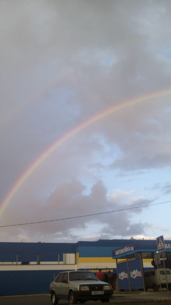 Such a beauty)) - My, Double Rainbow, beauty of nature, Longpost