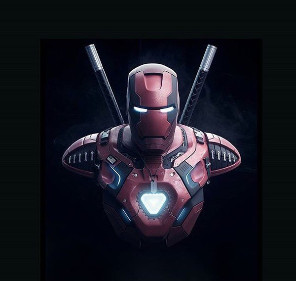 Iron Deadpool - iron Man, Deadpool, Deadpool, Marvel, Comicsbook, Art, Superheroes