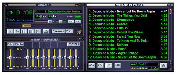 When I saw empty VK audio recordings - My, Winamp, Music, In contact with, Internet