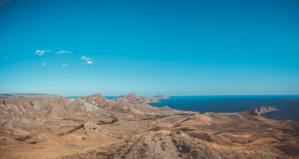 Vicinity of Koktebel, view of the Quiet Bay - My, Photo, Crimea, Koktebel, Панорама