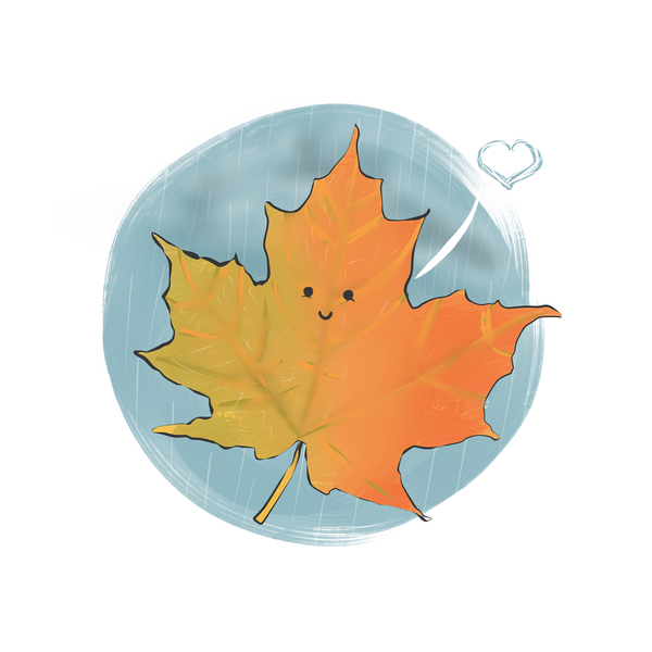 Oh, hi!) - Leaves, My, Leaf, Autumn, Domashniy, Art, Illustrations, Images, My