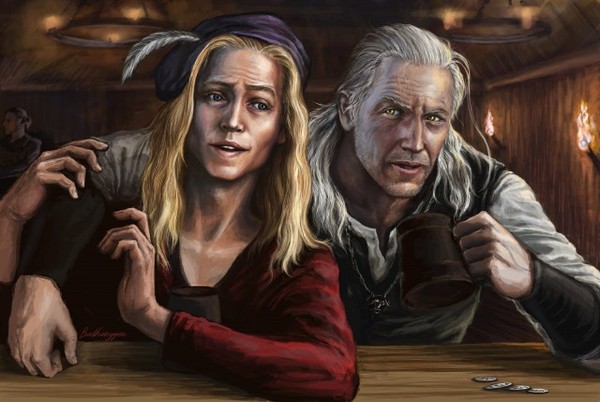 Лютик и Геральт из Ривии