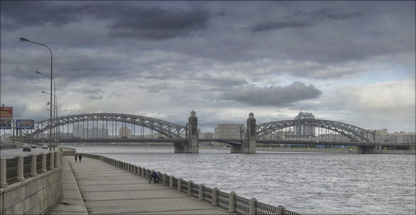 Bolsheokhtinsky bridge - My, Saint Petersburg, Bolsheokhtinsky bridge