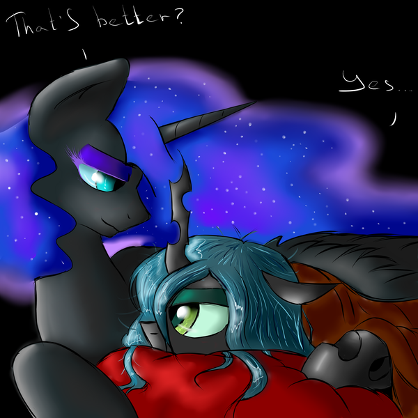 Nightmare moon and Queen Chrysalis My Little Pony, Queen Chrysalis, Nightmare Moon, , Ruanshi