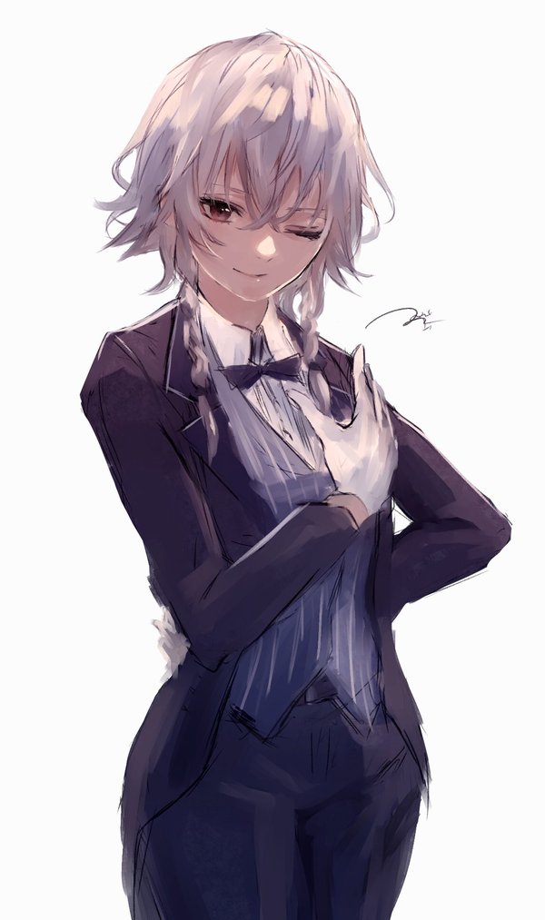 Handsome Maid - Anime, Not anime, Anime art, Touhou, Izayoi Sakuya, 