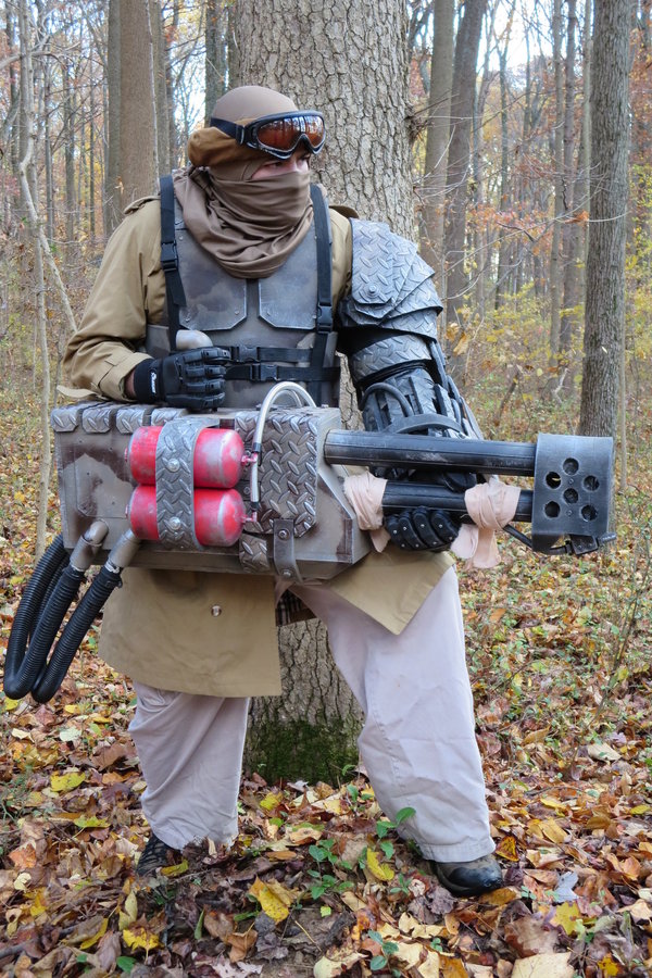 Talaran Flamethrower Raider - Warhammer 40k, Longpost, Cosplay, , Imperial guard