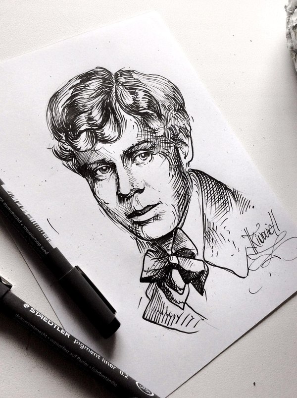 Сергей Есенин, графика