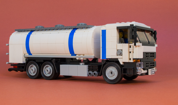 lego milk truck - My, Lego, Volvo, Homemade, Milk, milk carrier, Truck, Longpost