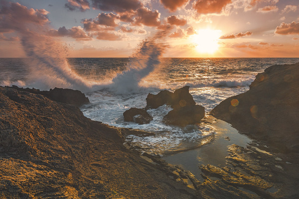 Mediterranean Sea - My, Mediterranean Sea, Sunset, Israel