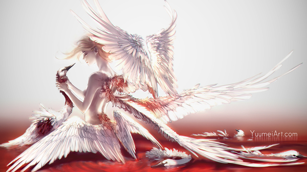 Stolen Wings - Art, Original, Original art, Yuumei