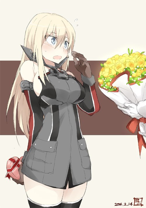 Bismarck - Аниме, Kantai Collection, Bismarck, Anime Art