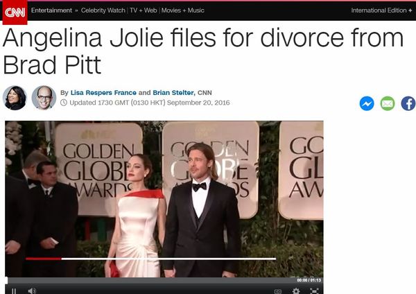 Brad Pitt and Angelina Jolie are divorcing - Brad Pitt, Angelina Jolie, Divorce, news, 