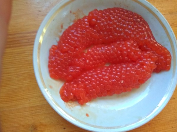 A pleasant surprise - My, Pink salmon, Red caviar