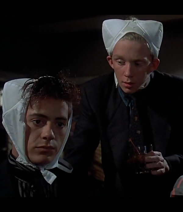 Just a young Robert Downey Jr. in a bra on his head, nothing special. - Robert Downey the Younger, Movies, Robert Downey Jr.