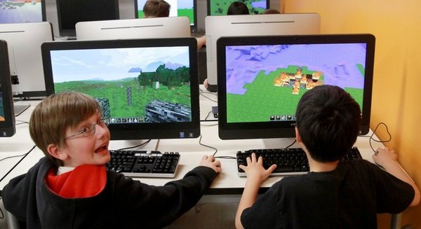 A computer game is a creative pedagogical tool - , Teacher, Teacher, Students, School, Minecraft, Longpost