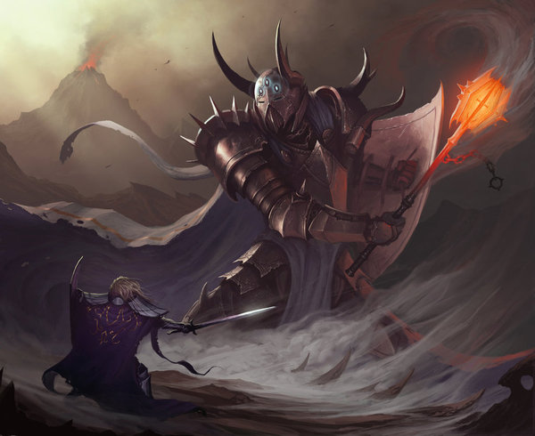 Morgoth vs Fingolfin - Art, Lord of the Rings, The silmarillion, Morgoth, 