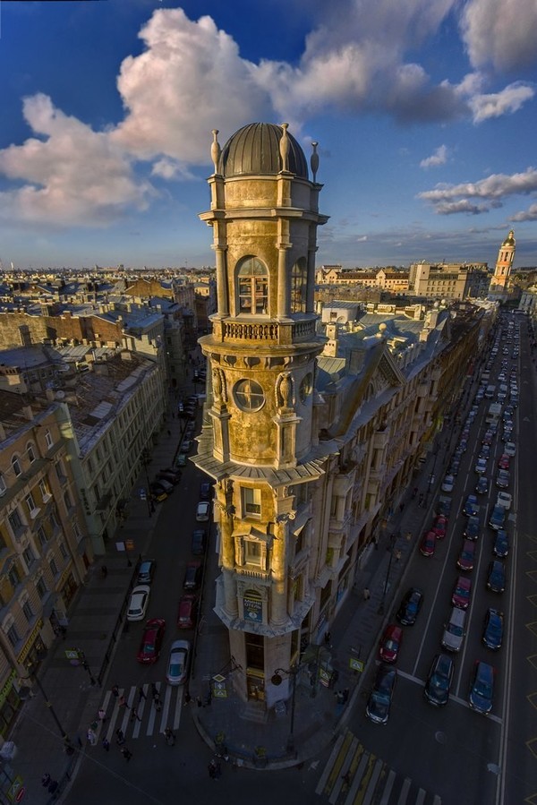 Five corners from an unusual angle... St. Petersburg... - Russia, Saint Petersburg, Five Corners, Town, Cities of Russia, Photo, The photo, Crossroads