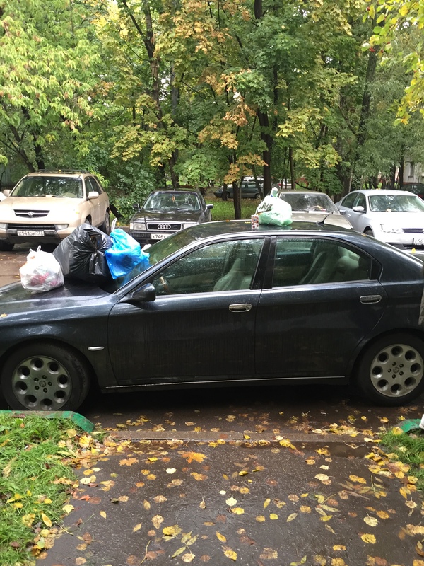 Punished by the whole yard - My, Punishment, Karma, Courtyard, Parking