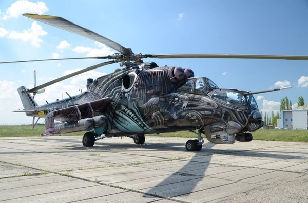 Alien Tiger Вертолёт, Ми-24, ВВС Чехии, длиннопост