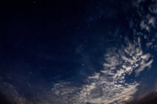 piece of autumn sky - My, Autumn, Starry sky, Canon