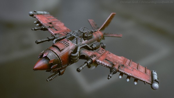 Orks Jet / Bommer / RED , ArtStation, Wh Art, Warhammer 40k, , , 3D, 