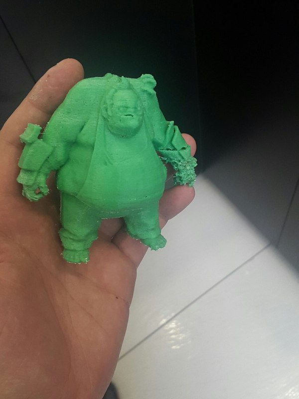 Got a 3D printer at work. - My, 3D printer, 3D, a printer, Pooj, Figurines, Error