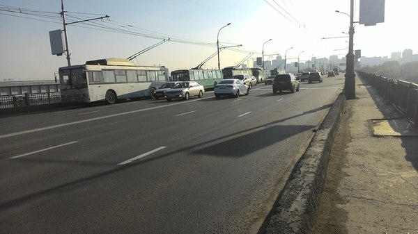 Electricity is out... - Novosibirsk, My, Convenience, Trolleybus