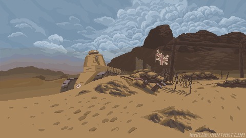   Battlefield 1, Renault ft-17, , , Pixel Art, Pixelgif, 