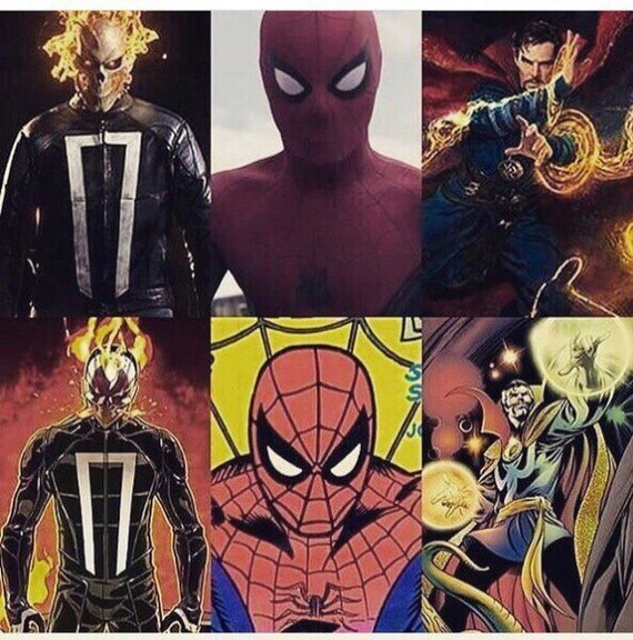 K - Canon - Spiderman, Spiderman, Doctor Strange, Peter Parker, Ghost rider, Spider-man, Agents of shield, Marvel