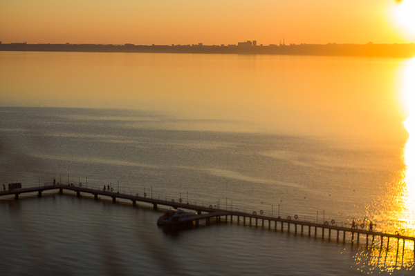 Sunset. Krasny Yar. - My, Sunset, Ulyanovsk, Photo, The photo, The sun, Light, Volga, River, Volga river
