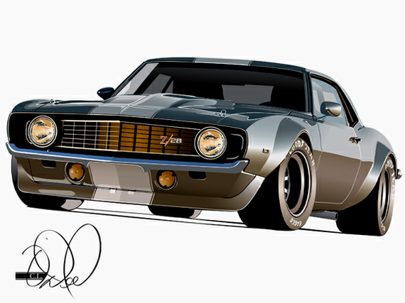 Americano - Images, Auto, Art, Longpost, Muscle car