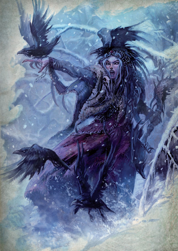 Sneachda Cold Lady - , Board games, Witch, Crow, Forest, Snow, North