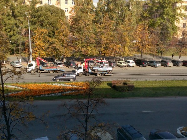 When the inspector saves on gasoline - Tow truck, Chelyabinsk, Traffic police, Juurgu