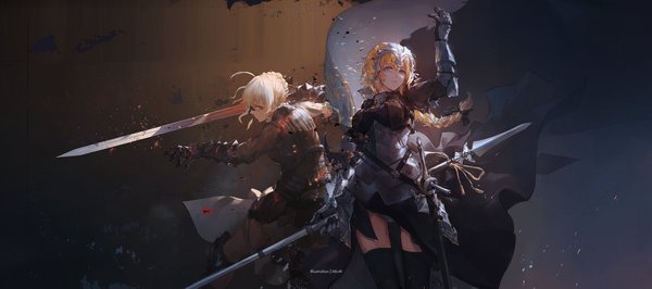 Fate - Anime Art, Аниме, Fate, Saber Alter, Ruler