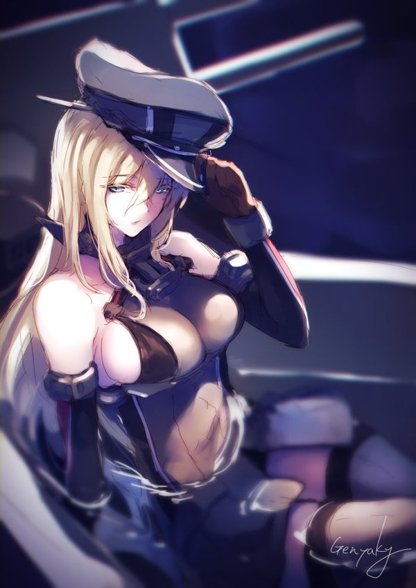 Bismarck - Аниме, Kantai Collection, Bismarck, Anime Art