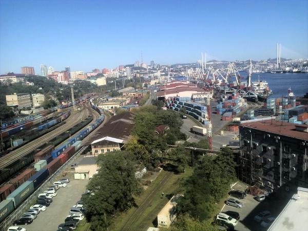 On the wave of balconies - My, Balcony, Work, View, Vladivostok