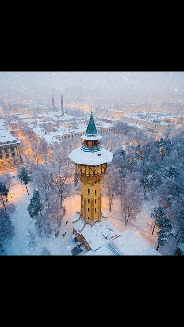 St. Petersburg Polytechnic University in winter - Petra Polytechnic University, Winter, Longpost